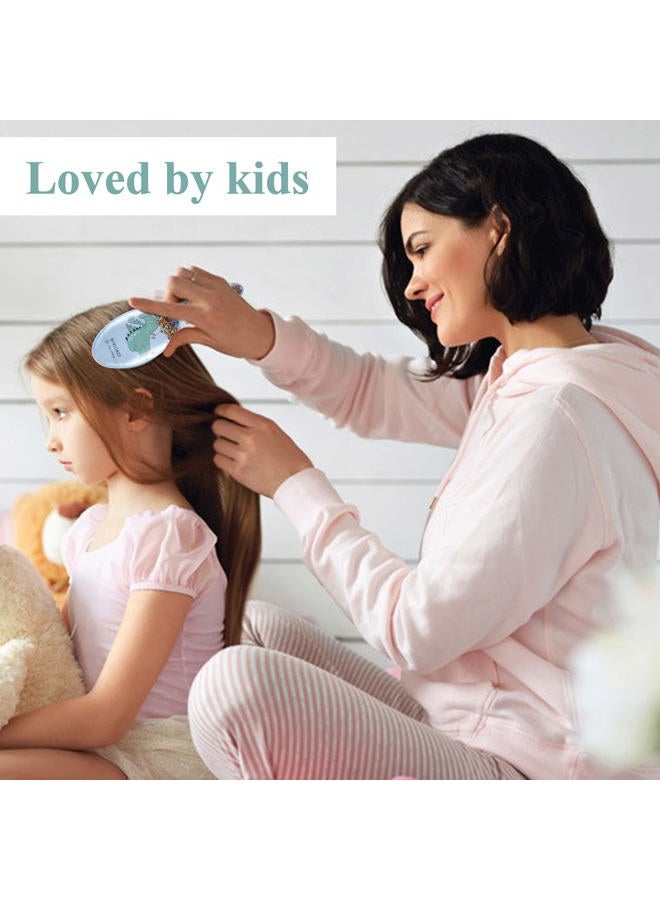 Aethland Kids Hair Brush, No Pain Soft Hair Brush For Girls & Adults -Protects Against Breakage For All Hair Types - Natural, Curly, Straight, Wet or Dry Hair - Image 3