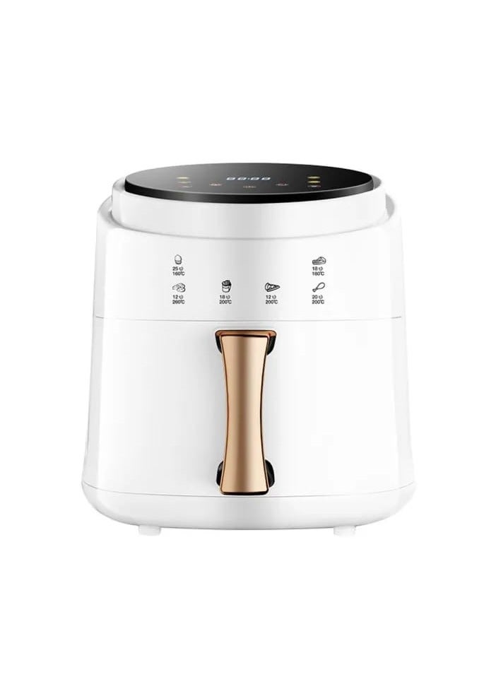 سيلفر كريست مقلاة هوائية، مع شاشة لمس LED، مقلاة هوائية رقمية مع دوامة، مقلاة هوائية كبيرة خالية من الزيت وقليلة الدهون، فرن مقلاة هوائية بتدوير الهواء الساخن، 4 إعدادات مسبقة، سلة غير لاصقة، 1400 واط  - Image 2