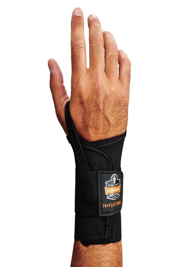 Ergodyne 70006 ProFlex 4000 Single Strap Wrist Support, Black - Large, Right Hand - Image 1