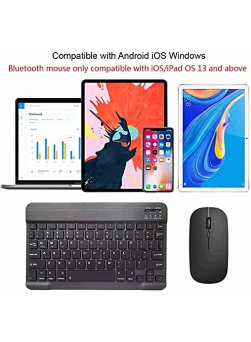 MUNTAQI Bluetooth Wireless Keyboard and Mouse Combo – 2.4GHz USB Rechargeable Slim Keyboard Lightweight Quiet Mouse for PC, Laptop, Windows, Mac – Portable Silent Typing Set for Office/Home Use - Image 3