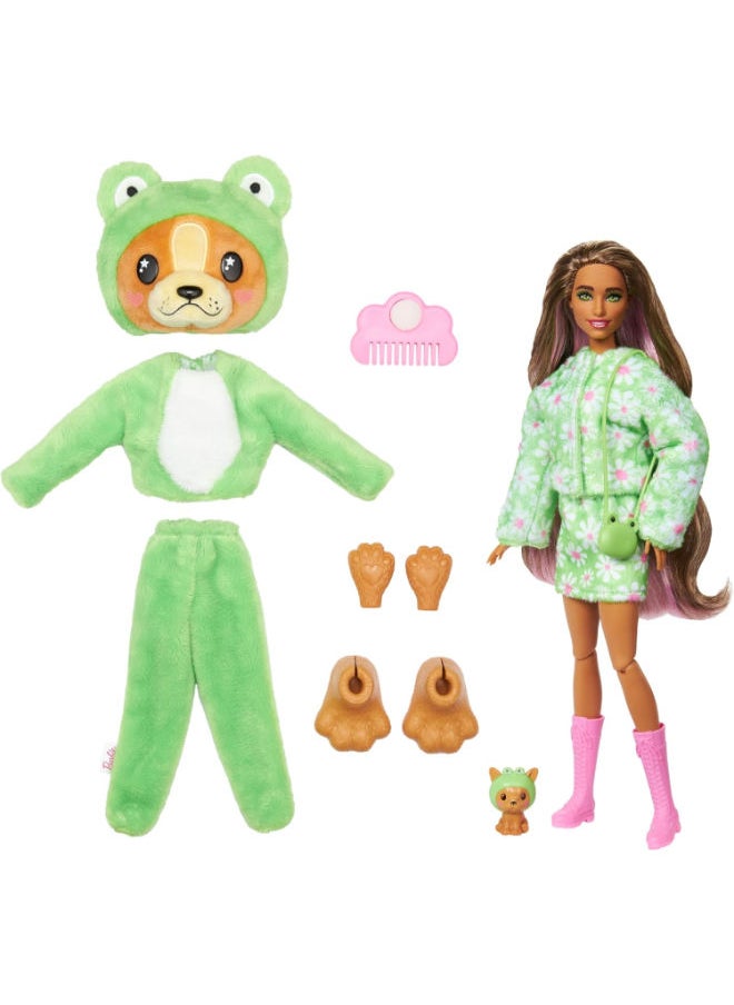 Barbie Barbie Cutie Reveal Doll with Animal Costume Puppy as Frog  - Image 4