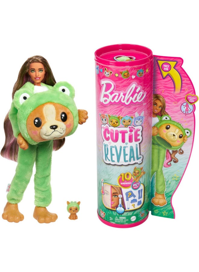 Barbie Barbie Cutie Reveal Doll with Animal Costume Puppy as Frog  - Image 1