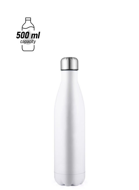 COOLBABY 17oz/500ML Stainless Steel Water Bottle Double Walled Sports Water Bottle Vacuum Insulated Cola Shape Travel Thermal Flask BPA Free