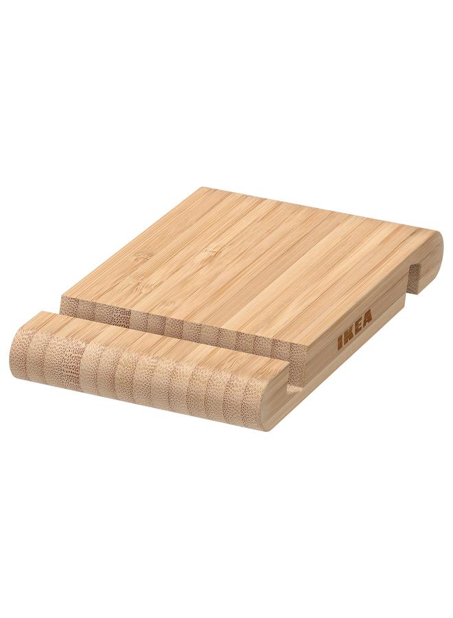 Green Tiger Holder for mobile phone/tablet, bamboo - Image 1