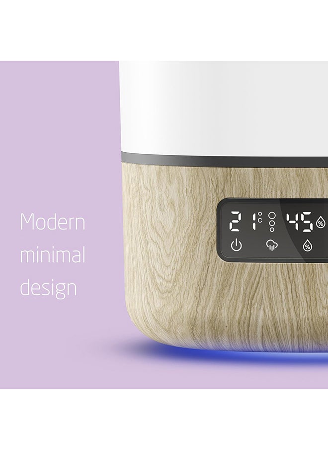 Maxi-Cosi - Breathe Humidifier, 24 hours Non-Stop, Essential Oil Diffuser, Modern Minimal Design, White Wood, 2 Year Warranty - Image 1