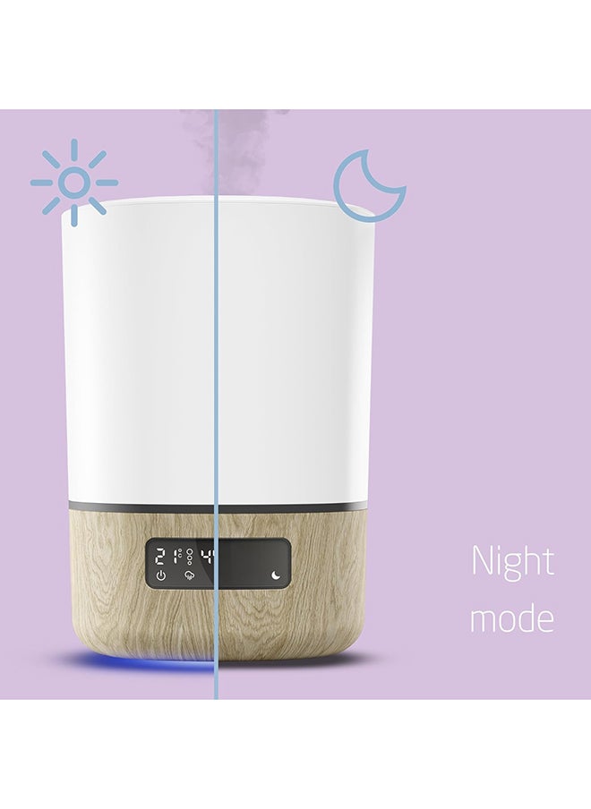 Maxi-Cosi - Breathe Humidifier, 24 hours Non-Stop, Essential Oil Diffuser, Modern Minimal Design, White Wood, 2 Year Warranty - Image 1