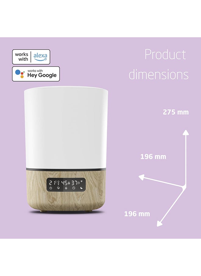 Maxi-Cosi - Breathe Humidifier, 24 hours Non-Stop, Essential Oil Diffuser, Modern Minimal Design, White Wood, 2 Year Warranty - Image 1