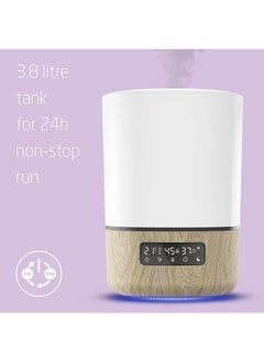 Maxi-Cosi Breathe Humidifier, 24 hours Non-Stop, Essential Oil Diffuser, Modern Minimal Design, White Wood, 2 Year Warranty  - Image 2