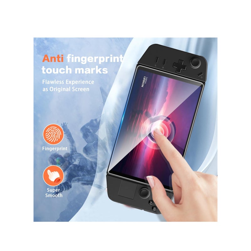 Barakah 3 Pack Upgrade Version Screen Protector for Lenovo Legion Go Handheld 2023, Tempered Glass, 8.8 inch Full Coverage, Transparent Ultra HD, Anti-Scratch, Anti-Fingerprint - Image 5