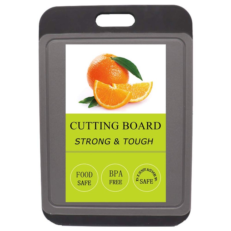 Svenee Medium Kitchen Cutting Board Mats BPA Free Dishwasher Safe Juice Grooves Thicker Boards Easy Grip Handle Non Porous 138 x 95 inch