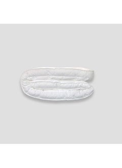 Generic One Layer Microfiber Mattress Topper 8 cm With Rubber Frame White 200x180cm  - Image 4