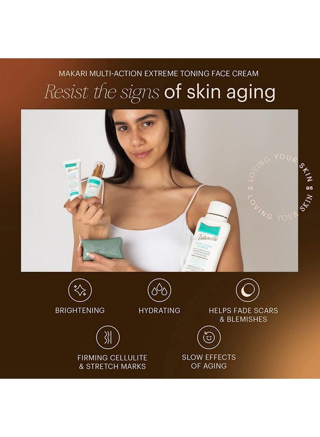 Makari Naturalle Multi-Action Extreme Moisturizing Brightening Cream (1.7 oz) | Clarifies Dark Spots and Blemishes | Protects Against Sun | Softens Skin | Recommended for Sensitive to Dry Skin Types - Image 5