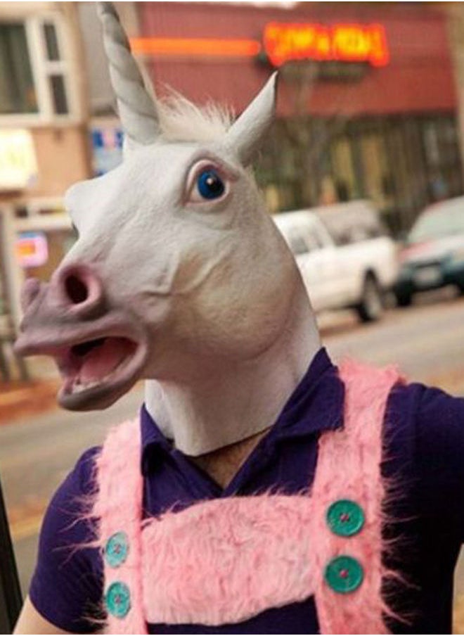 NIBEMINENT - Unicorn Horse Head Mask - Image 1