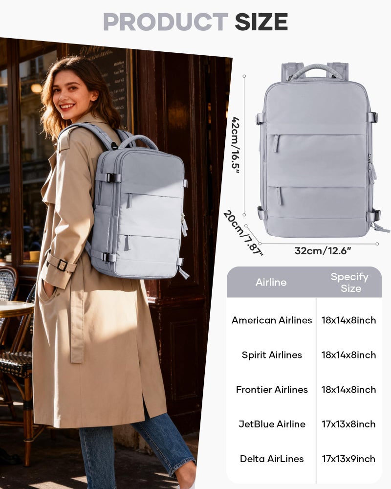 coofay Vacuum Backpack Travel with Pump Vacpack Travel Backpack with Vacuum System Mochila de Viaje Compresion al Vacio Easyvacpack Airbag Backpacks for Traveling Carry on Luggage - Image 4
