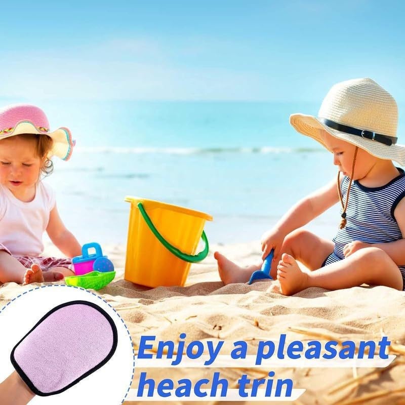Sand Wiping Gloves, Beach Sand Removal Gloves, Beach Sand Removal Bag, Essential Beach Sand Removal and Cleaning Tool - Image 3
