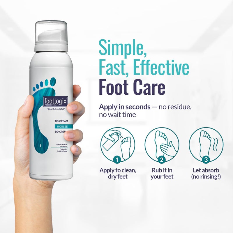 Footlogix كريم موس فوتلوجكس DD، أبيض، 4.23 أونصة - Image 4