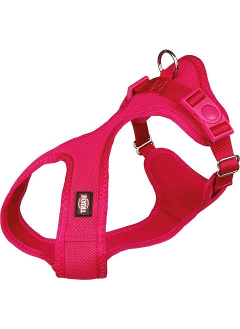 Premium Touring Harness For Dogs Made With Fleece Padding, Adjustable, And Lightweight Strong D-Ring Keeps The Harness And Leash In Place Xs-S, 30-15Mm, Fuchsia
