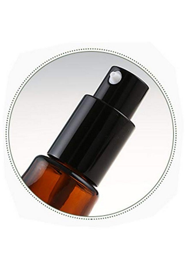 Elandy 2Pcs Empty Refillable Cucurbit Shaped Amber Glass Lotion Pump Bottles Portable Cosmetic Makeup Cream Lotion Container Vial Jar Dispenser With Black Pump Head and Cap(50ml/1.7oz) - Image 5