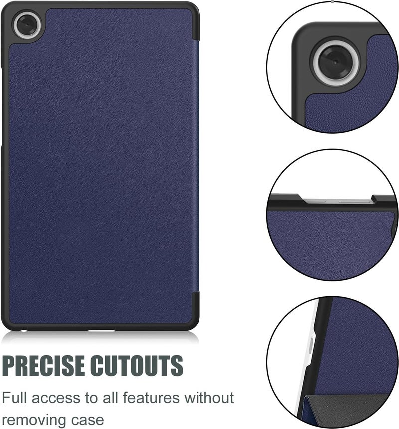 Procases For Lenovo Tab One/K9 8.7 Inch 2025 Case, Slim Light Cover Trifold Stand Hard Shell Folio Smart Protective Case For Lenovo Tab One/K9 8.7'' Tb305Xu/Tb305Fu With Auto Sleep/Wake –Navy - Image 4