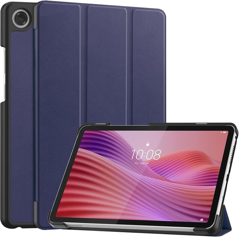 Procases For Lenovo Tab One/K9 8.7 Inch 2025 Case, Slim Light Cover Trifold Stand Hard Shell Folio Smart Protective Case For Lenovo Tab One/K9 8.7'' Tb305Xu/Tb305Fu With Auto Sleep/Wake –Navy - Image 1