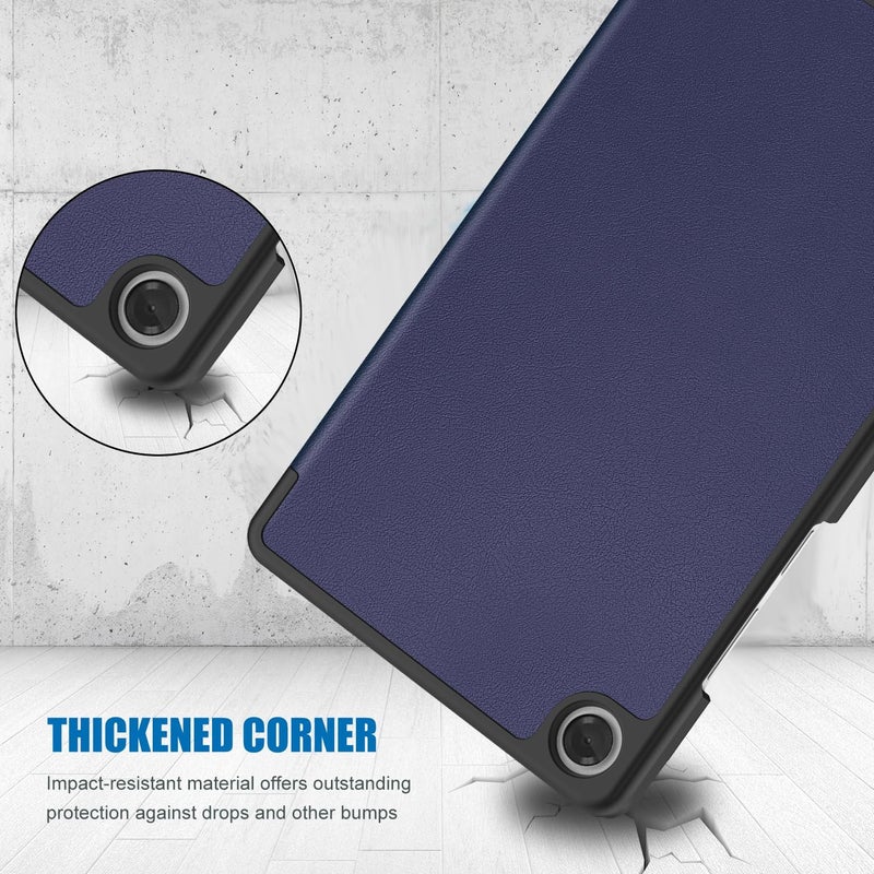 Procases For Lenovo Tab One/K9 8.7 Inch 2025 Case, Slim Light Cover Trifold Stand Hard Shell Folio Smart Protective Case For Lenovo Tab One/K9 8.7'' Tb305Xu/Tb305Fu With Auto Sleep/Wake –Navy - Image 5