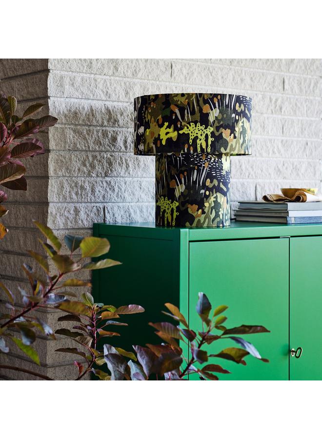 زبون مصباح طاولة، أسود متعدد الألوان/نسيج، 35 سم - Image 5