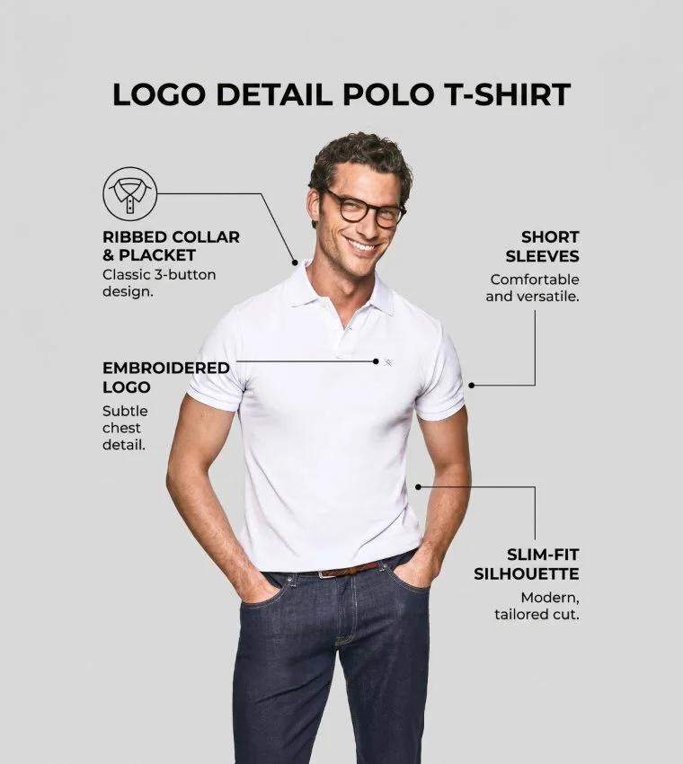 Hackett SLIM FIT PIQUÉ POLO