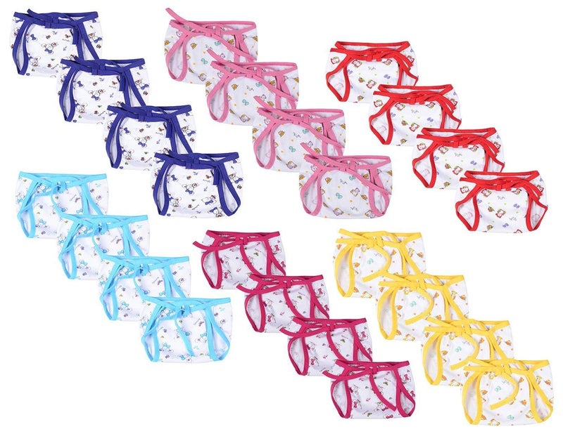 Fareto® New Born Baby 24 Single Layer | Super Soft | Cotton Nappies | Washable | Reusable (0-6 Months) - Image 4