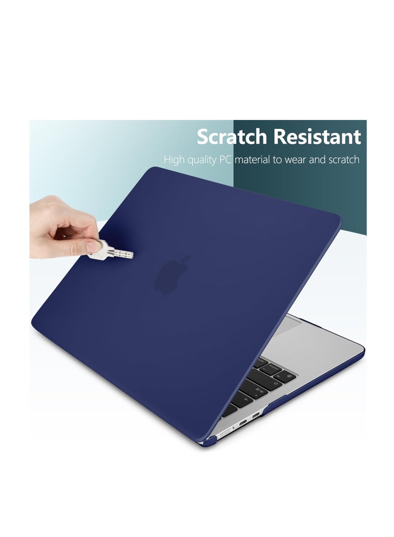 3 in 1 Bundle Plastic Hard Shell & Keyboard Cover& Screen Protector Compatible with MacBook Air 13 inch M4/M3/M2 Chip (A3240/A3113/A2681 2022--2025),Royal Blue - Image 2