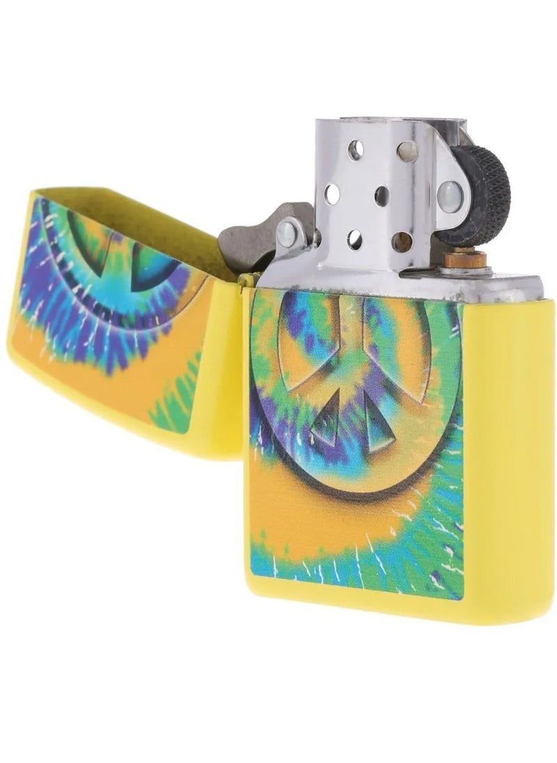 Zippo Tie-Dye Windproof Lighter 24895-24839 (Yellow Matte)