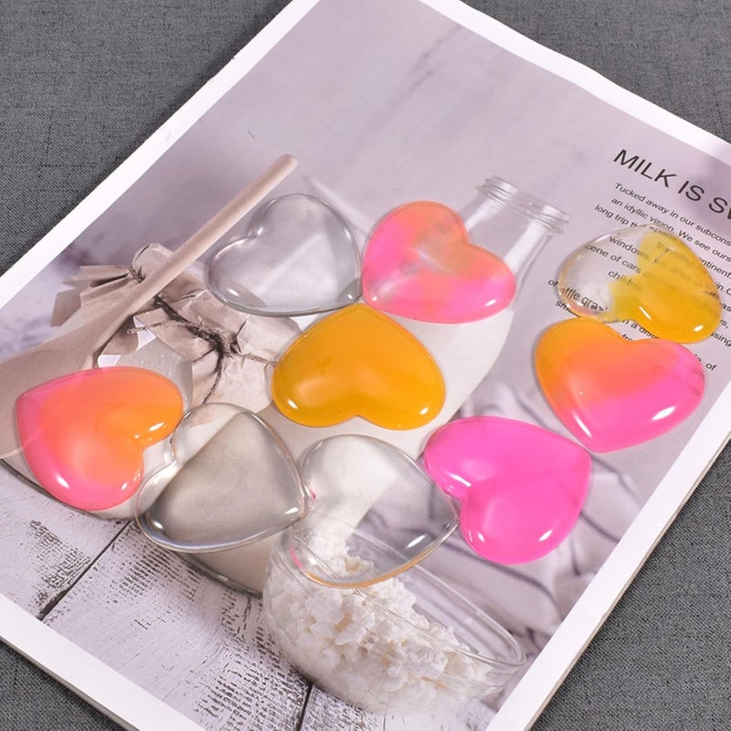 DDlife 2 Pcs Heart Silicone Mold, Mixed Size Heart-Shaped Casting Jewelry Mold for Making Earrings & Jewelry Making Crafting Projects - Image 3