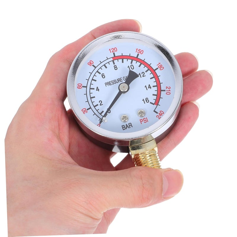 Mikikit Vertical Pressure Gauge Durable Metal Construction High Visibility Display for Pneumatic Tools - Image 5