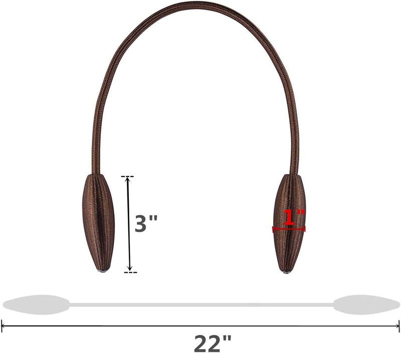SWTool 4-Pack Coffee Curtain Holdbacks Decorative Window Drape Twist Curtains Tiebacks Random Modelling Curtain Holders (Coffee) - Image 2