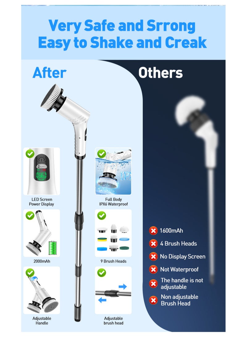 TNGames 9-in-1 Turbo Electric Scrubber | 16,000 RPM Professional Cleaning | 11kg Torque Non-Stall | 90min Runtime | IPX7 Waterproof  ﻿ - Image 2