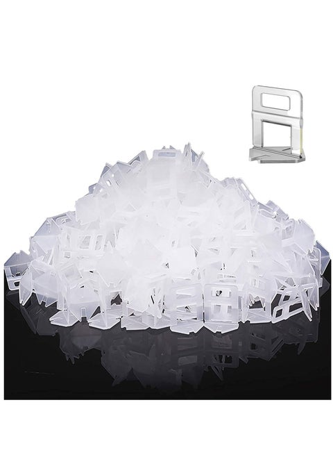 Tile Leveling System Clips 500 Pack DIY Tiles Leveler Spacers Reusable Tools for Professional Ceramic Stone and Installation 1/8''(3mm)