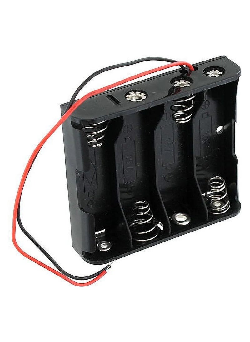 Generic Battery Holder 4*AA, 6V Output 4 AA Batteries Holder with Wire  - Image 3