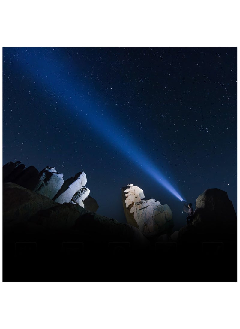 Toby's Toby's Torch -45 Rechargeable LED Bright powerful Torch Light- High strength Aluminum Alloy and long Lasting battery life  - Image 3