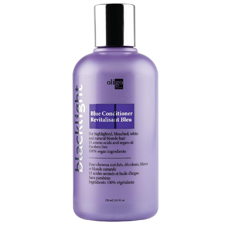 Oligo Professionnel Oligo Professionnel - Blacklight Blue Conditioner for blondes - Vegan - Eliminate Brassy tones - Refresh faded highlights - Argan oil - Hydrating Formula - 8.5oz