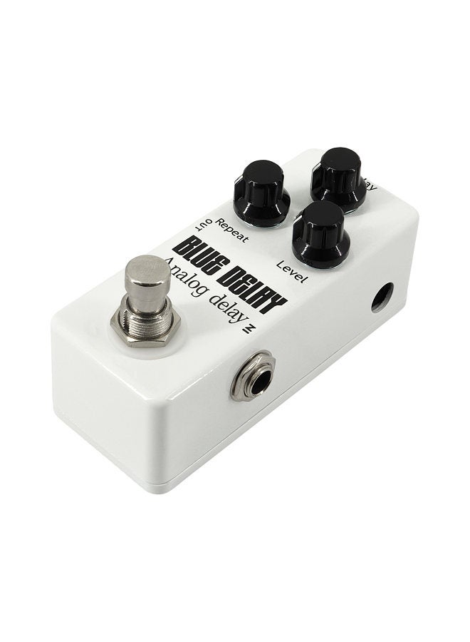 Generic Guitar Analog Delay Pedal Electric Guitar Effects Pedal True Bypass Zinc Alloy Shell DC 9V 6.35mm Input/Output Interface Delay/Repeat/Lever 3 Knobs Mini Guitar Analog Delay Effector  - Image 1