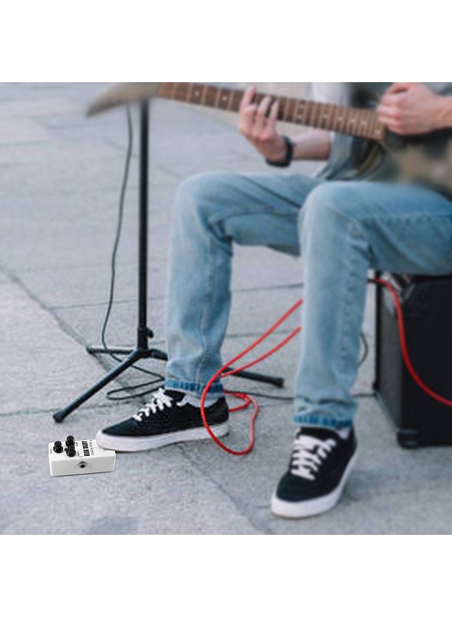 Generic Guitar Analog Delay Pedal Electric Guitar Effects Pedal True Bypass Zinc Alloy Shell DC 9V 6.35mm Input/Output Interface Delay/Repeat/Lever 3 Knobs Mini Guitar Analog Delay Effector  - Image 4