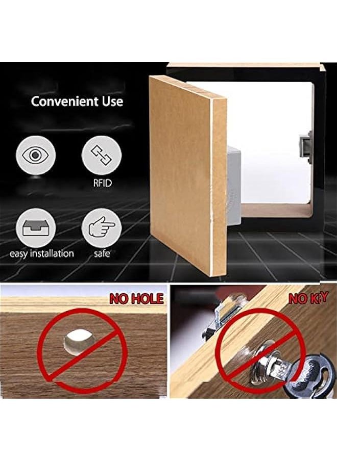 MOXO Battery  Card Sensor Cabinet Drawer Intelligent  Invisible Digital Lock without Perforate Hole  - Image 5