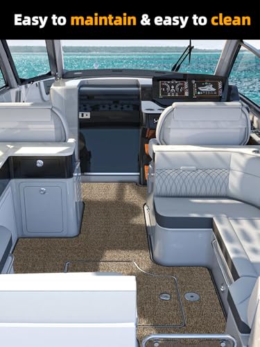 FOCEAN Boat Flooring EVA Foam Boat Decking Camo Marine Flooring Self-Adhesive Marine Mat for Motorboat RV Yacht Kayak, 94.5''x 15.7'', Gravel Camo - Image 5