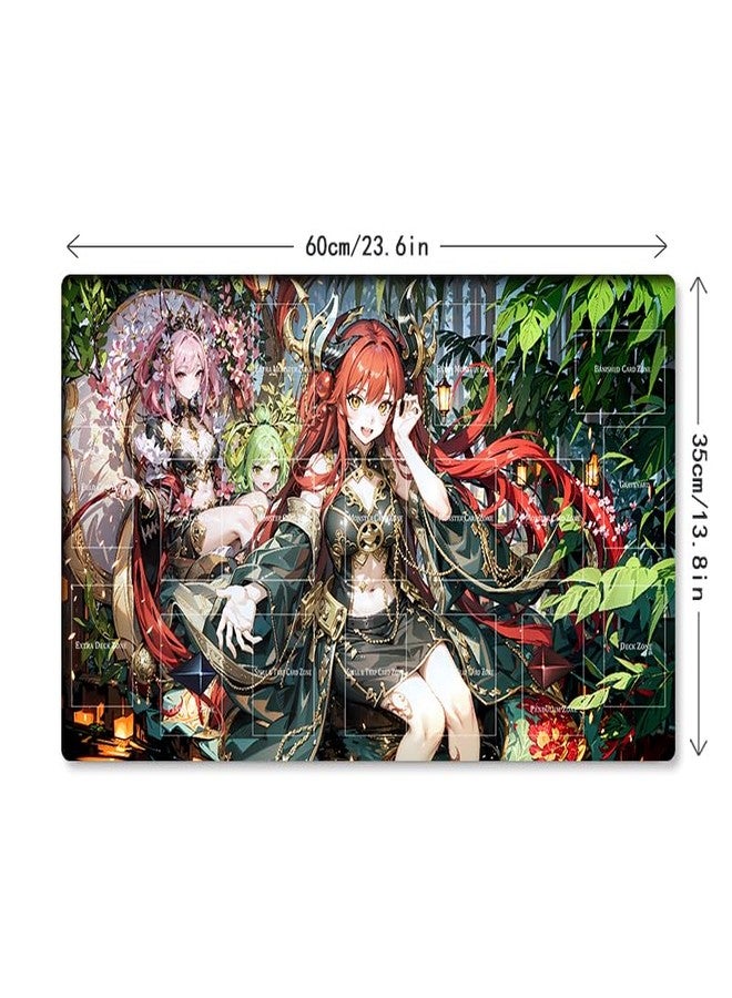 Mlikemat New Mlikemat Playmat Traptrix Girls TCG CCG OCG Trading Card Game Mat with Zones + Free Bag (ZD039-045-A) - Image 5