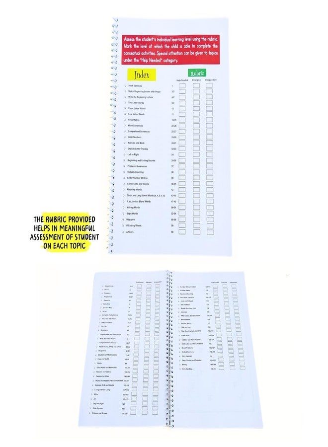 NerdNerdy Workbook -Task Rubric Level 2 for 4yr Old/All in one worksheets for LKG/Set of 160+ worksheets. - Image 4