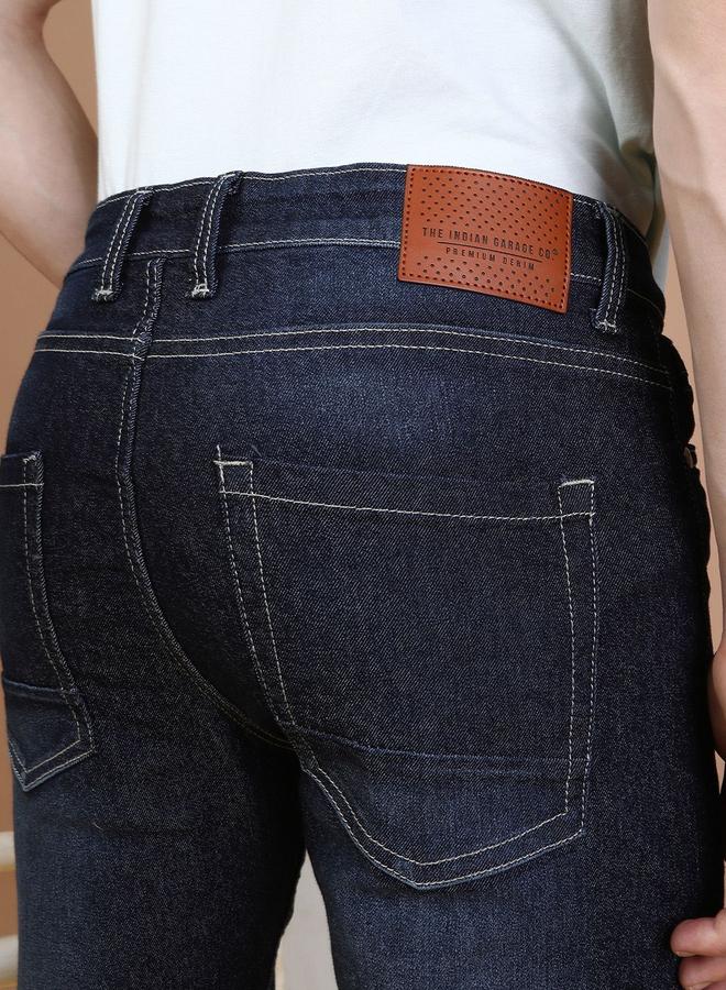 The Indian Garage Co Men Dark Wash Slim Fit Jeans - Image 4