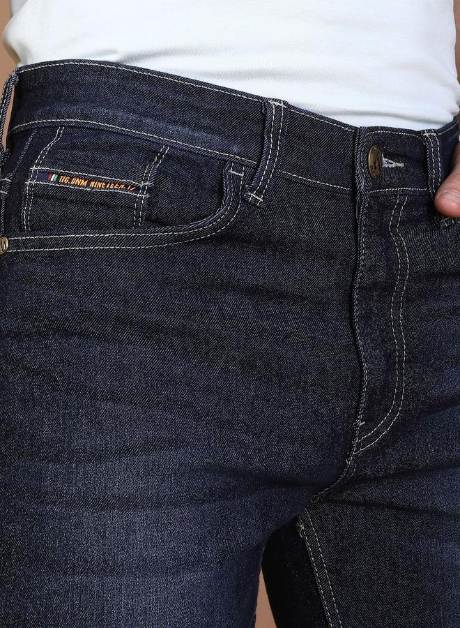 The Indian Garage Co Men Dark Wash Slim Fit Jeans - Image 3