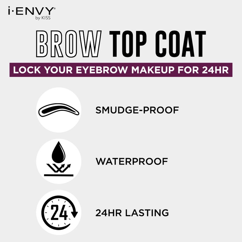 i.Envy IENVY by KISS Eyebrow Sealer Eyebrow Setting Topcoat for Perfect Brows 24HR Long Lasting Waterproof, Non-Glossy - Image 5
