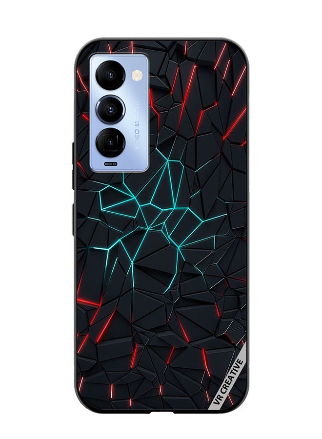 VR CREATIVE Protective Case Cover For Tecno Camon 18/18 P Abstracts Design Multicolour - Image 1