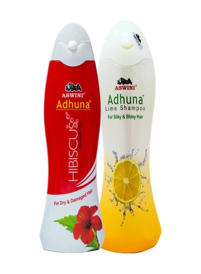 aswini Adhuna Hibiscus + Lime Shampoo Duo - 200ml - Image 2