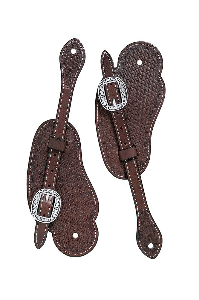 Weaver Leather mens Cowboy Straps horse spurs, Brown, US - Image 3